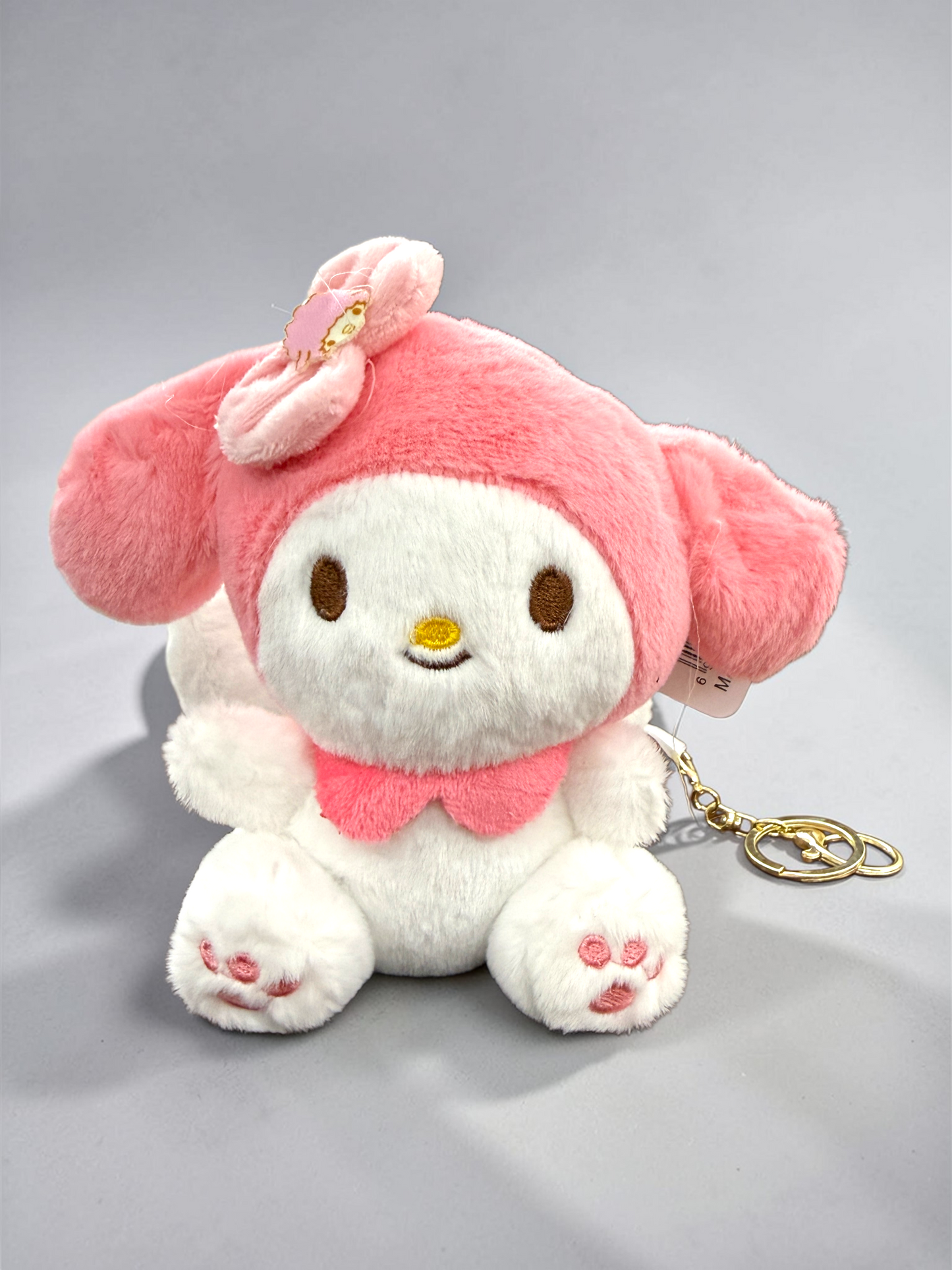 Pink Bunny Plush Keychain