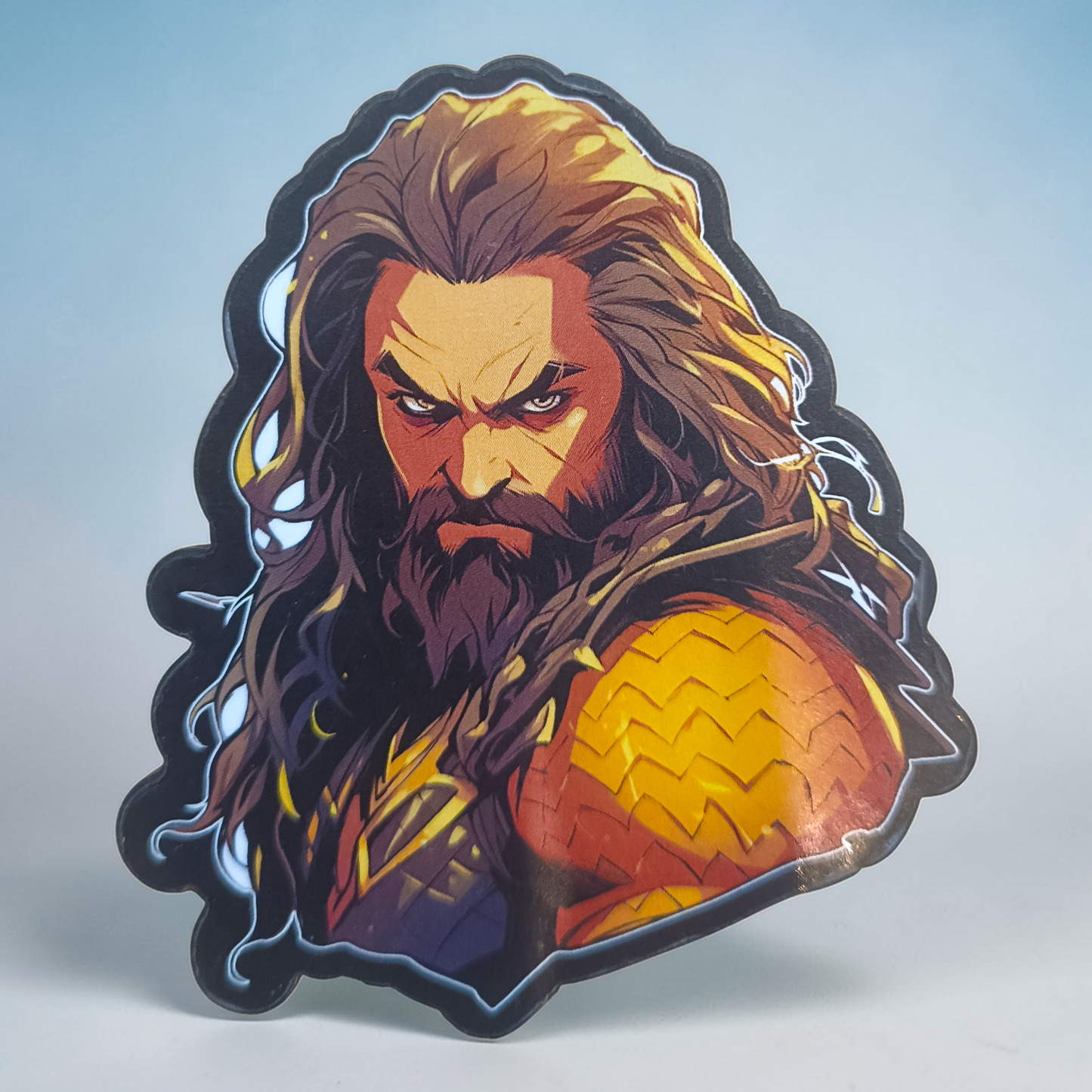 Superhero Warrior Fridge Magnet