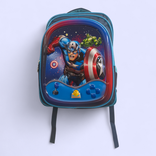 Captain America 3D Superhero Kids Backpack