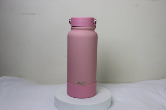 Blush Pink Insulated Stainless Steel Water Bottle – Leakproof, Minimal & Travel Friendly