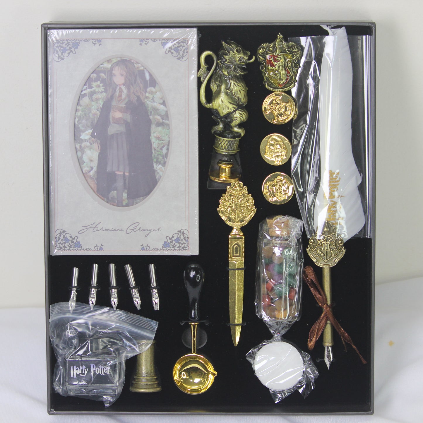 Hermione Granger Wizard’s Calligraphy & Stationery Gift Box – Premium Hogwarts Writing Set (White)