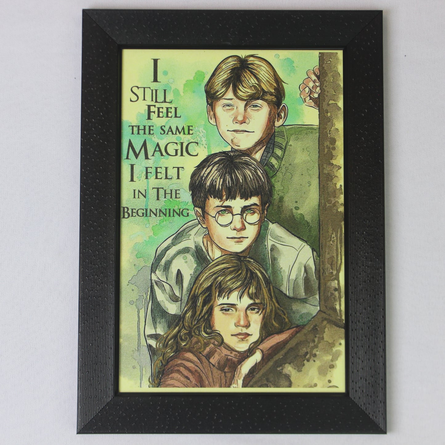Magic From the Beginning Wall Frame | Wizard Trio Nostalgia Art Print