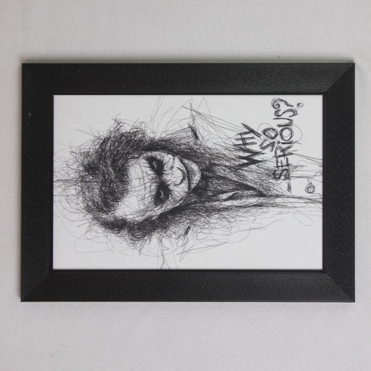 Why So Serious – Joker Sketch Wall Art