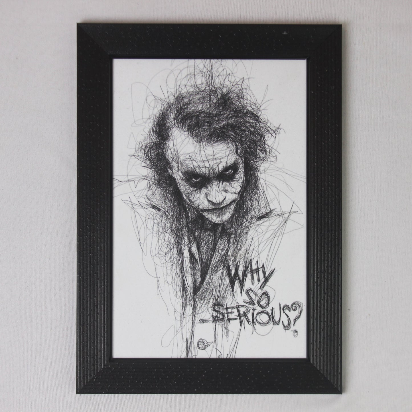 Why So Serious – Joker Sketch Wall Art