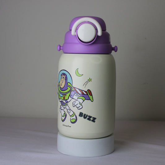 Kids Insulated Water Bottle with Cute Cartoon Print | Leak-Proof Sipper Bottle for School & Travel