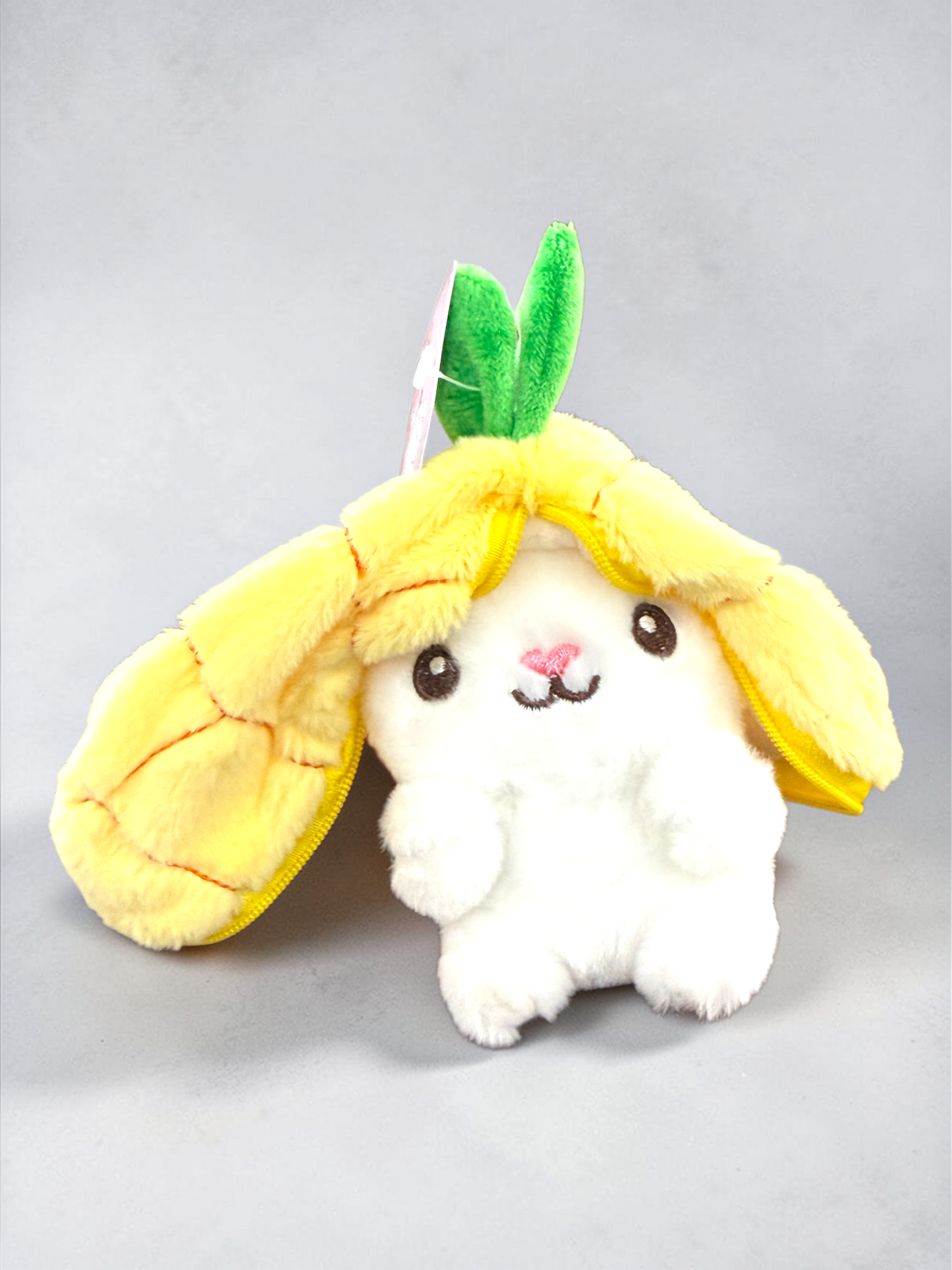 White Bunny Plush Keychain