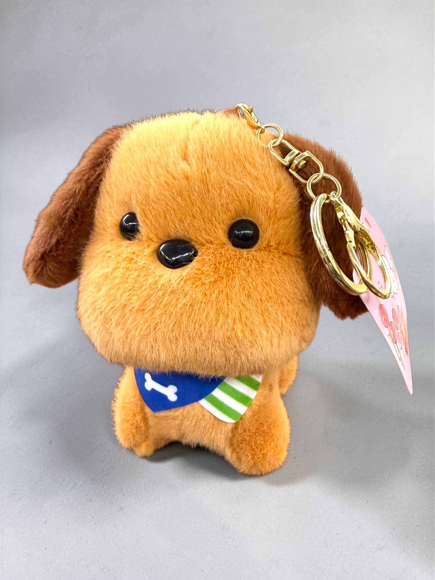 Cute Puppy Plush Keychain
