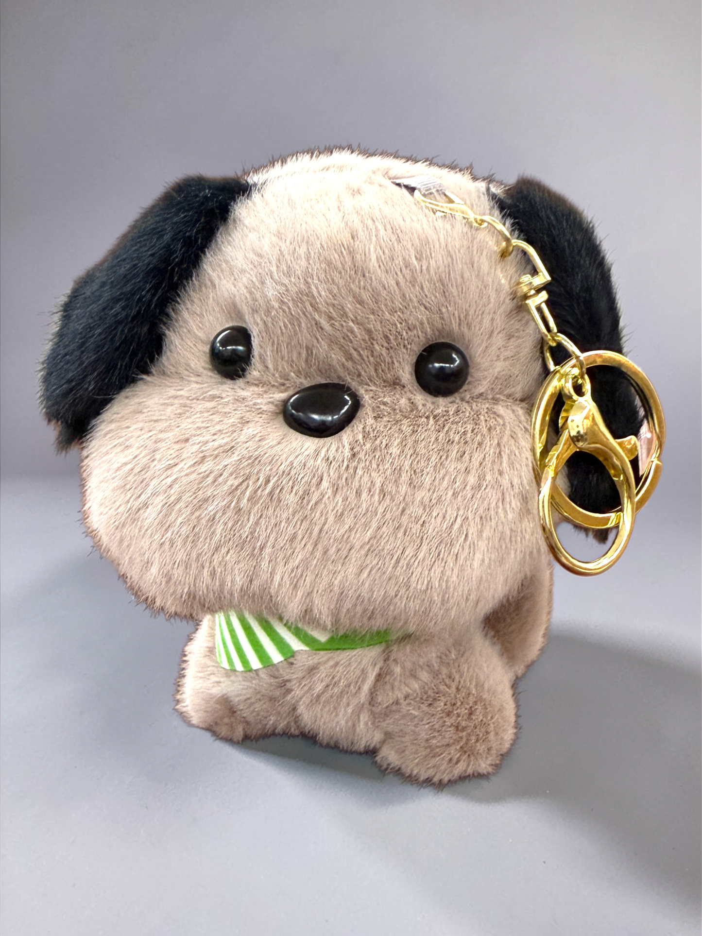 Cute Puppy Plush Keychain