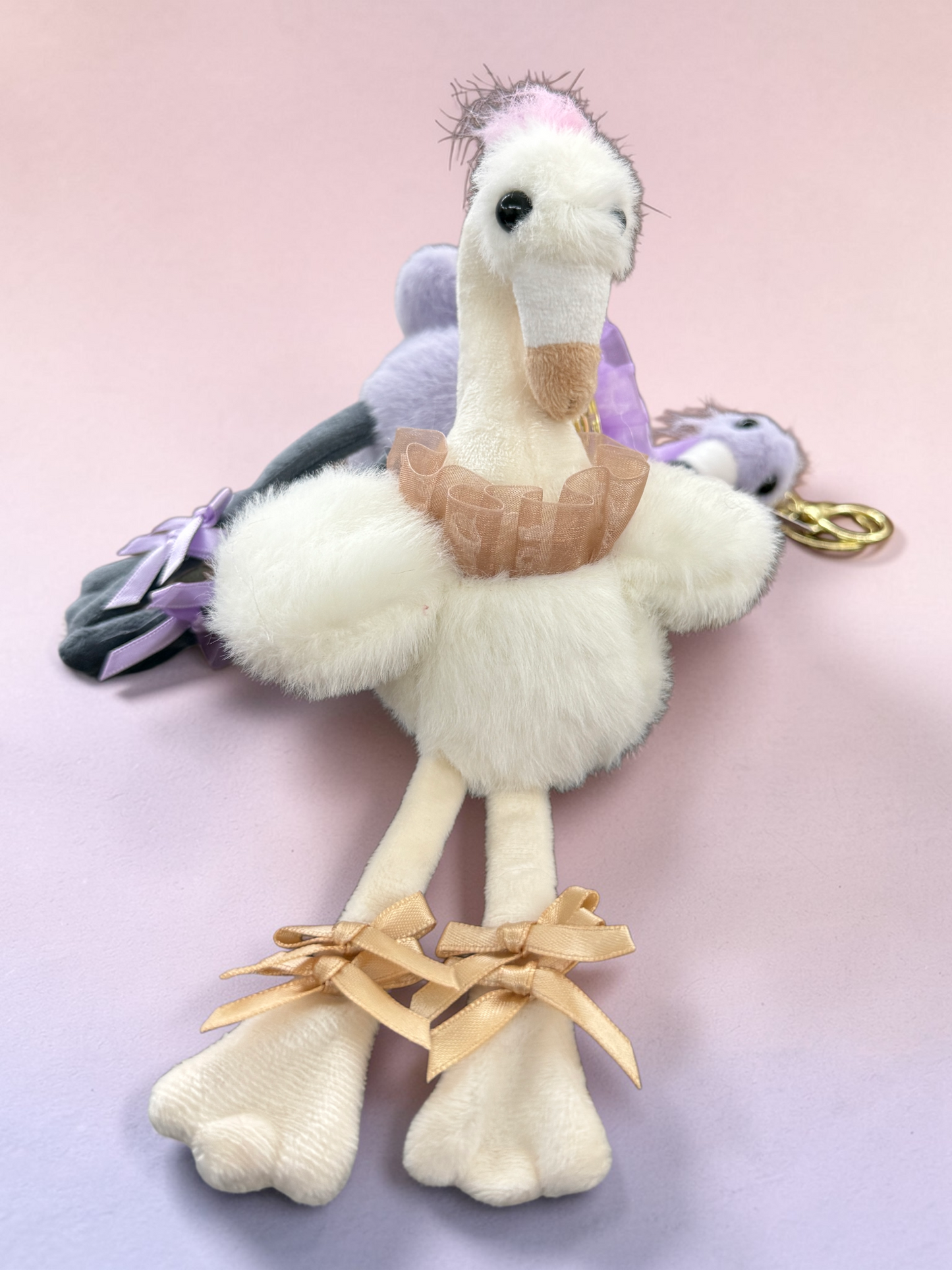 Flamingo Plush Keychain