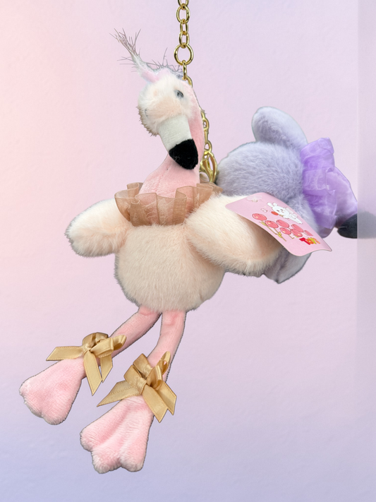 Flamingo Plush Keychain
