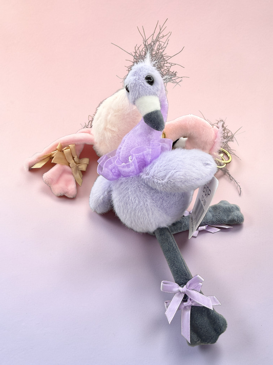 Flamingo Plush Keychain
