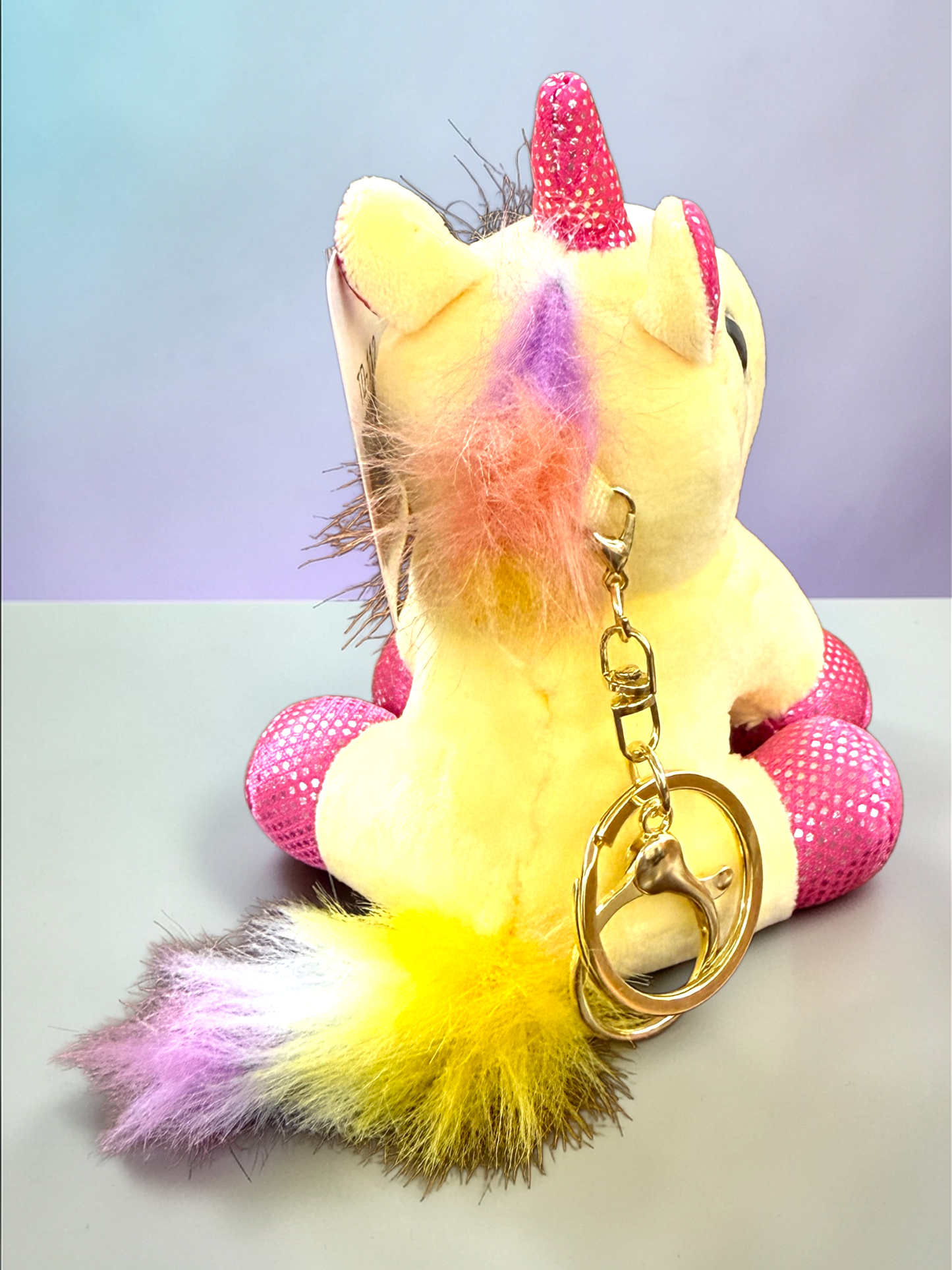 Unicorn Plush Keychain