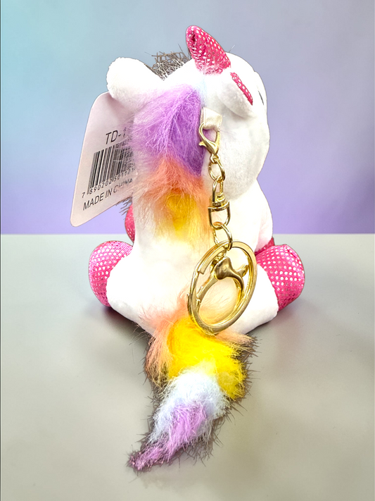 Unicorn Plush Keychain