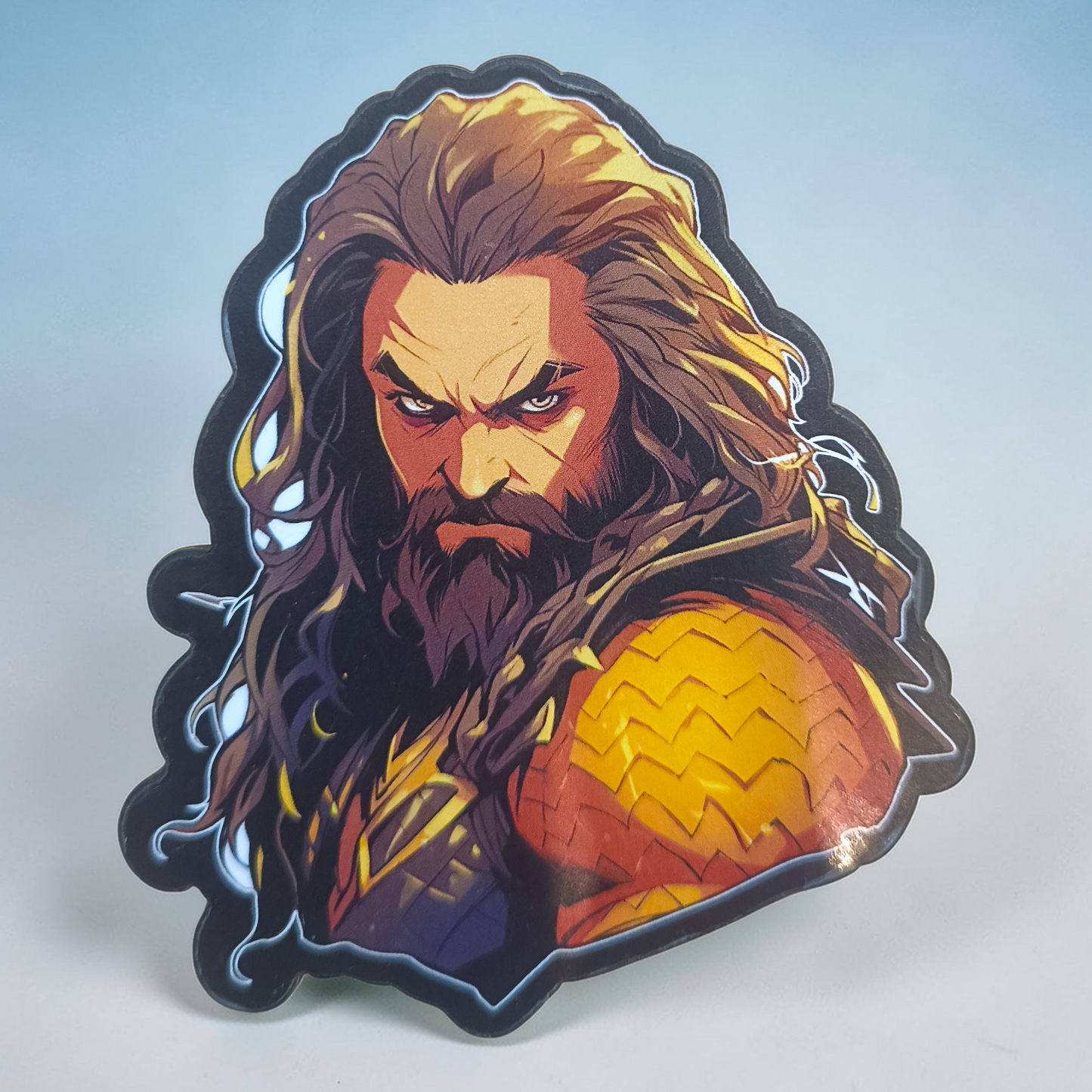 Superhero Warrior Fridge Magnet