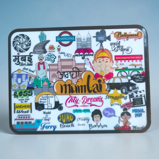 Mumbai City Collage Fridge Magnet