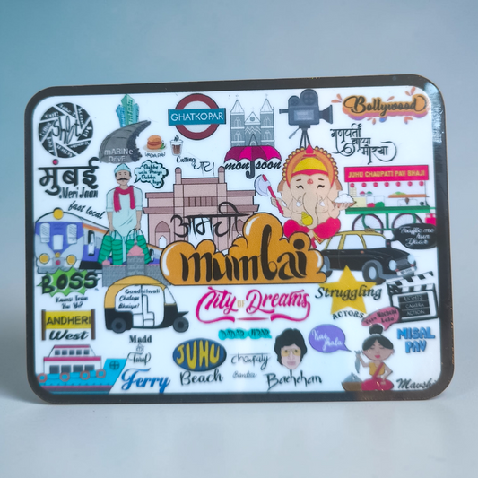 Mumbai City Collage Fridge Magnet