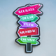 India Cities Signboard Fridge Magnet