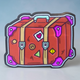 Travel Suitcase Fridge Magnet