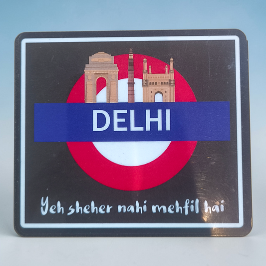 Delhi Metro Style Fridge Magnet