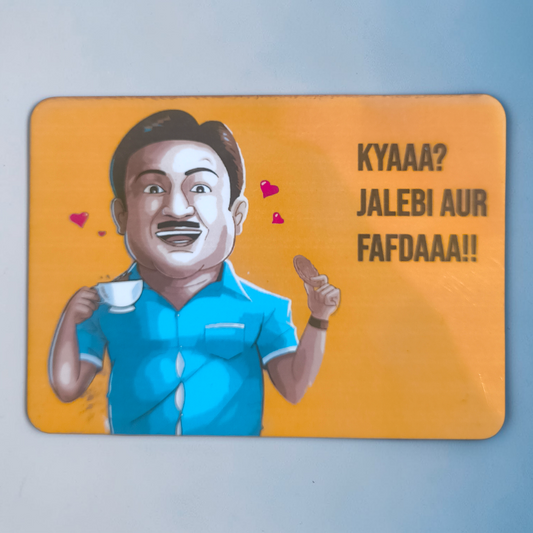 Funny Jhethalal Dialogue Fridge Magnet