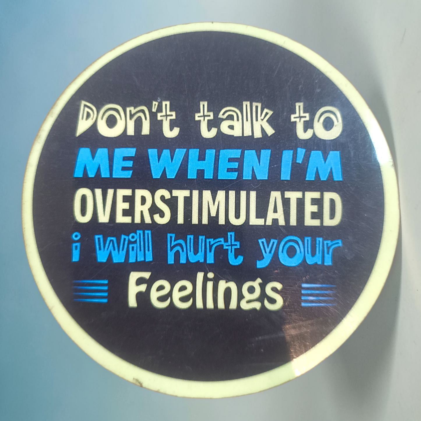 Funny Warning Quote Fridge Magnet