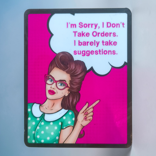 Sassy Girl Quote Fridge Magnet