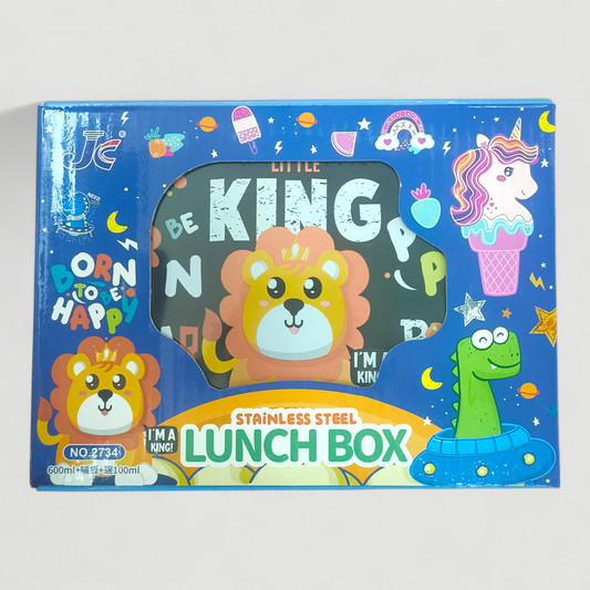 Kids Cartoon Lion Lunch Box