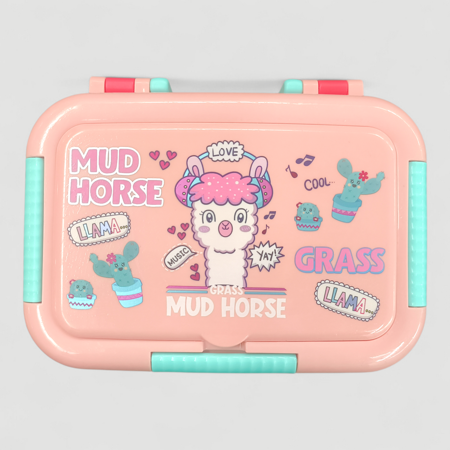 Cute Llama Mud Horse Lunch Box