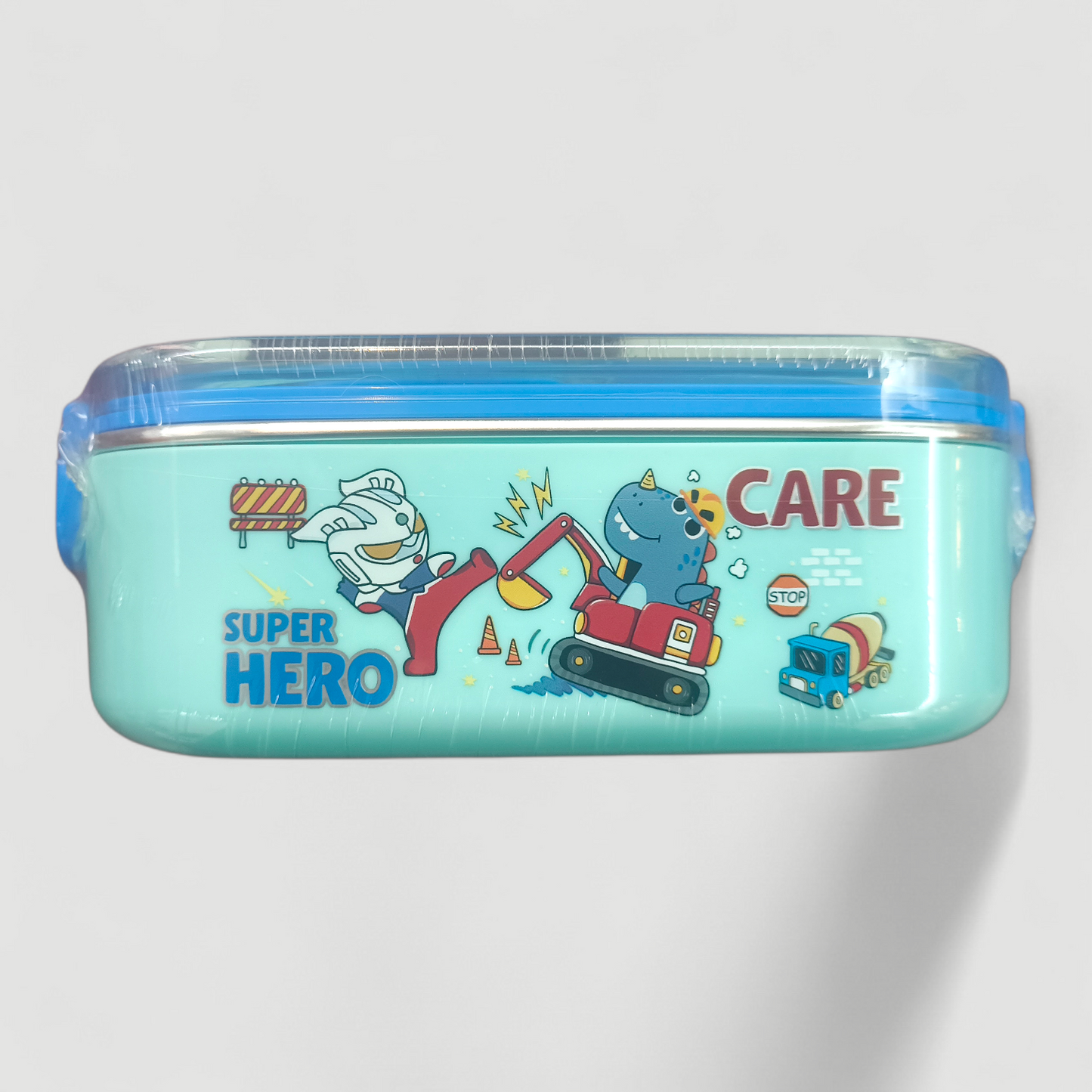 Kids Cartoon Lunch Box Set with Spoon