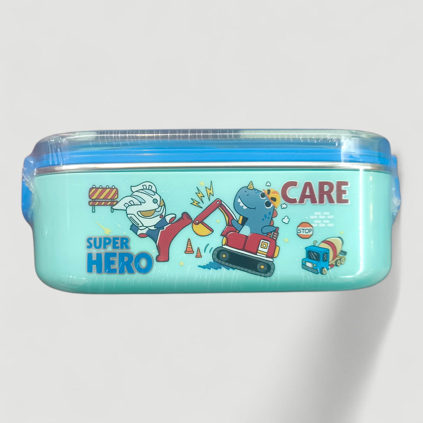 Kids Cartoon Lunch Box Set with Spoon