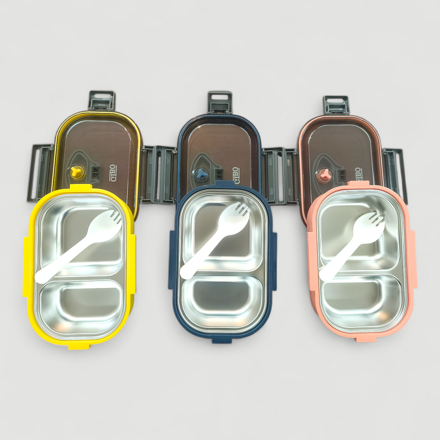 Compartment Kids Lunch Box with Spoon
