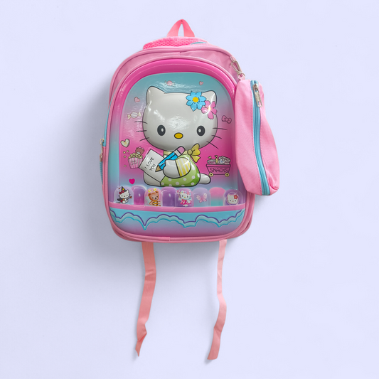 Hello Kitty 3D Cartoon Kids School Backpack