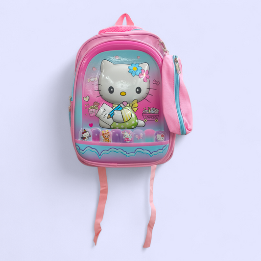 Hello Kitty 3D Cartoon Kids School Backpack