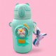 Cute Bunny Cartoon Kids Water Bottle with Straw