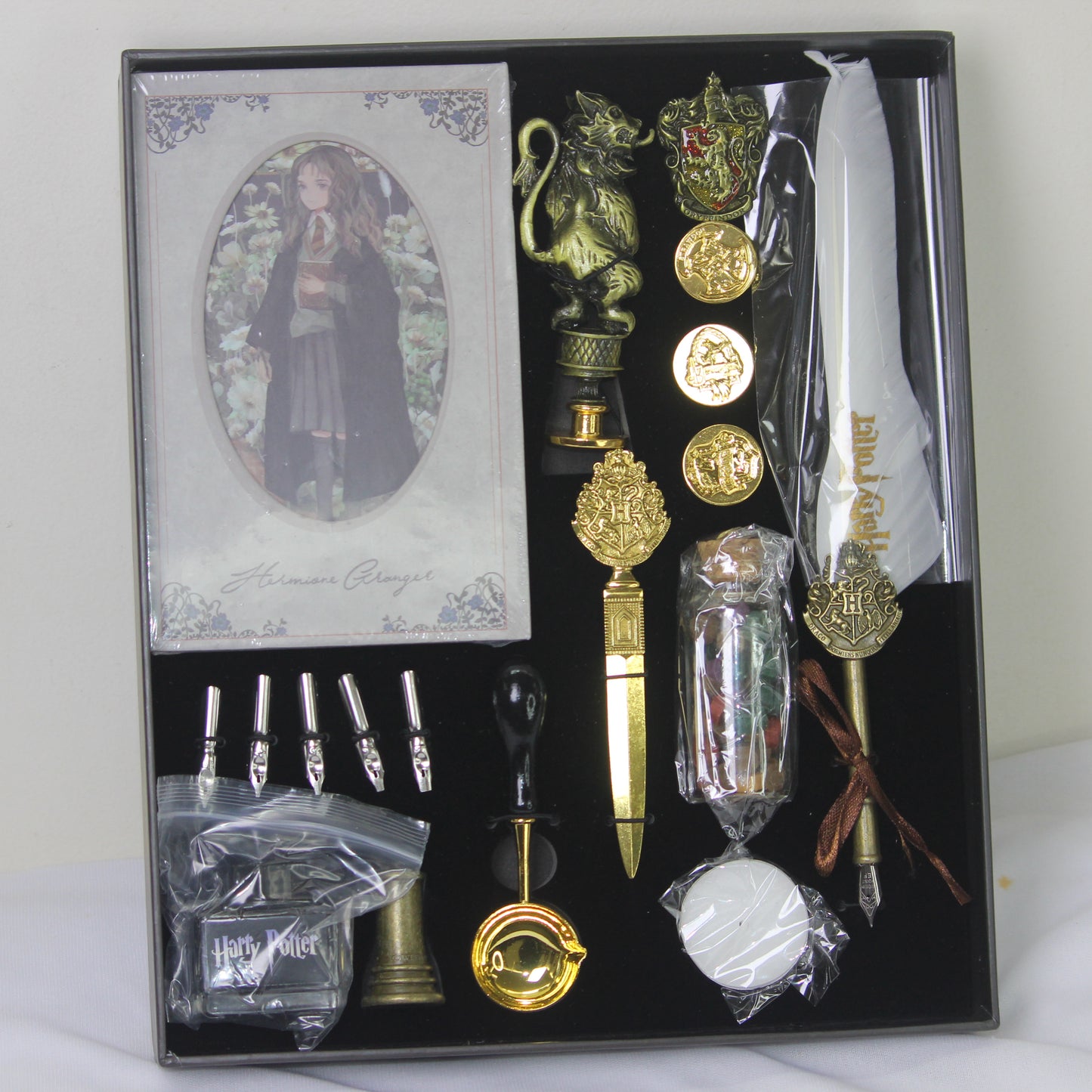 Hermione Granger Wizard’s Calligraphy & Stationery Gift Box – Premium Hogwarts Writing Set (White)