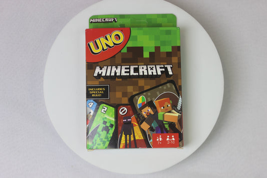 UNO Minecraft Card Game – Official Minecraft Edition | Family & Party Game (2–10 Players)