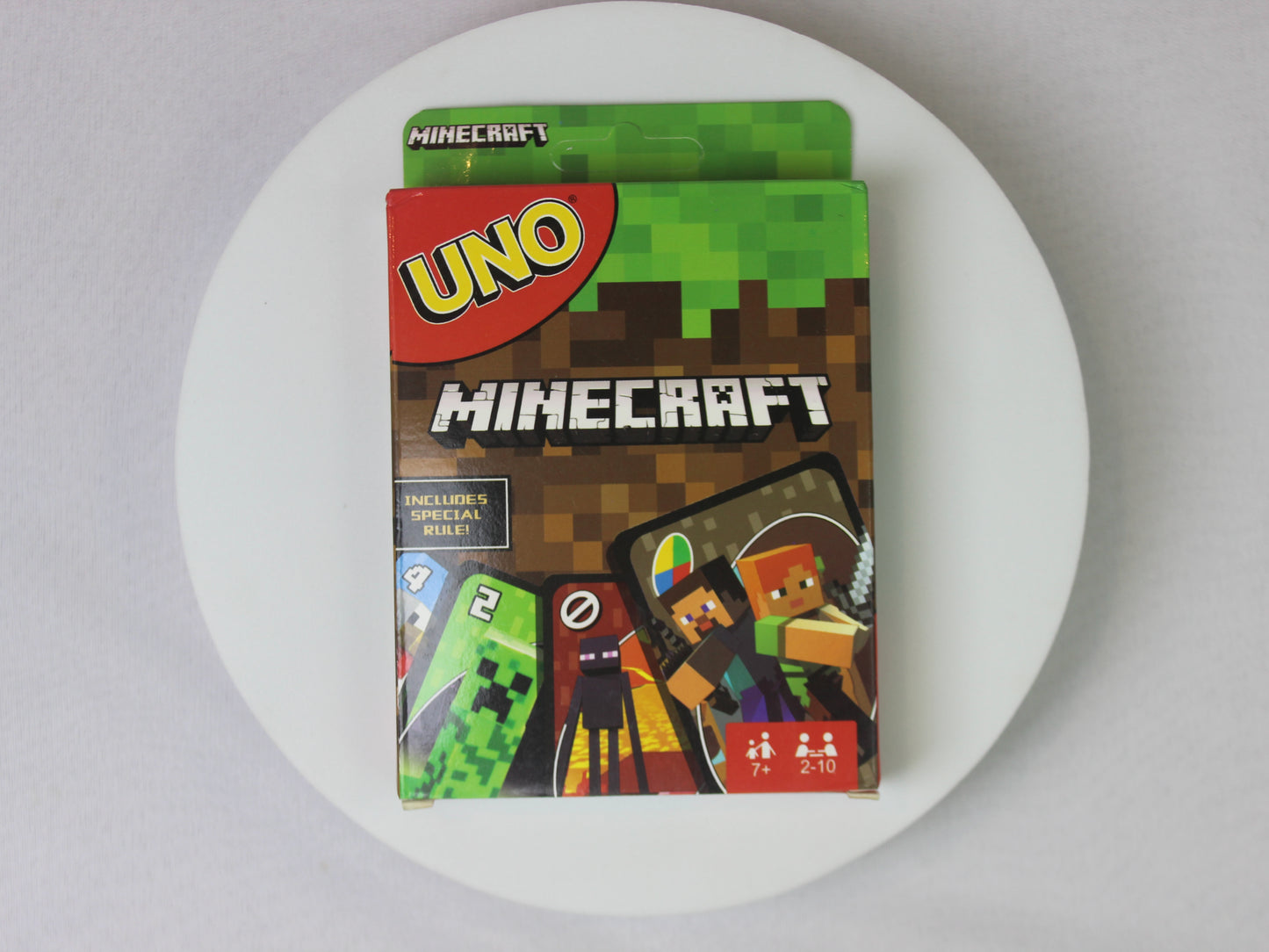 UNO Minecraft Card Game – Official Minecraft Edition | Family & Party Game (2–10 Players)