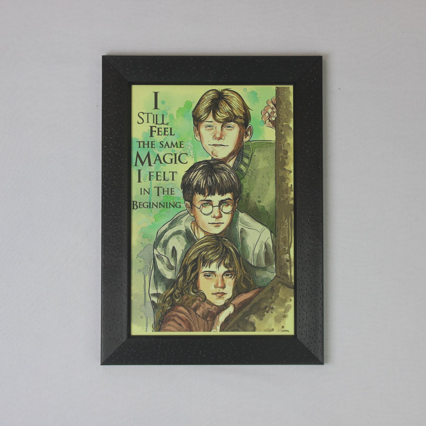 Magic From the Beginning Wall Frame | Wizard Trio Nostalgia Art Print