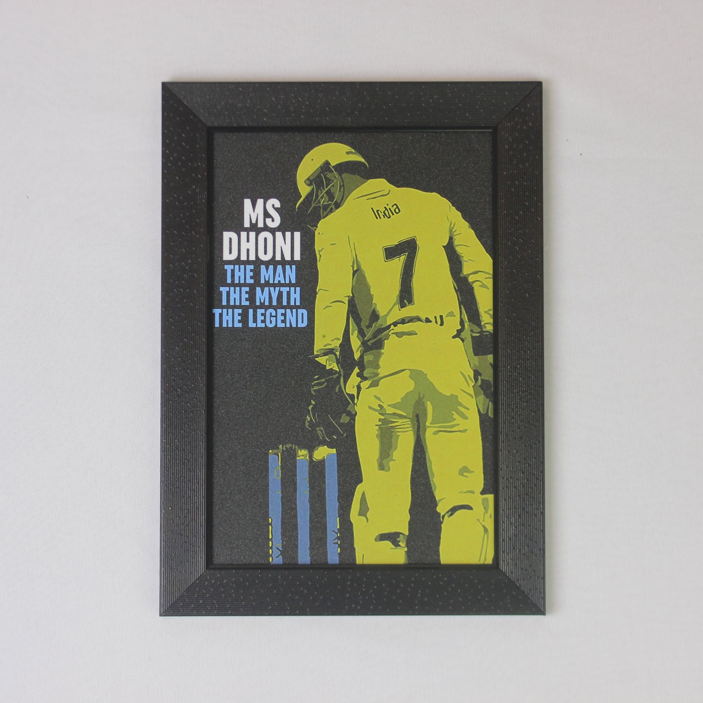 MS Dhoni – The Man, The Myth, The Legend | Iconic Cricket Wall Frame