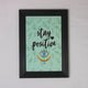Stay Positive Evil Eye Wall Frame – Aesthetic Motivation & Protection Décor