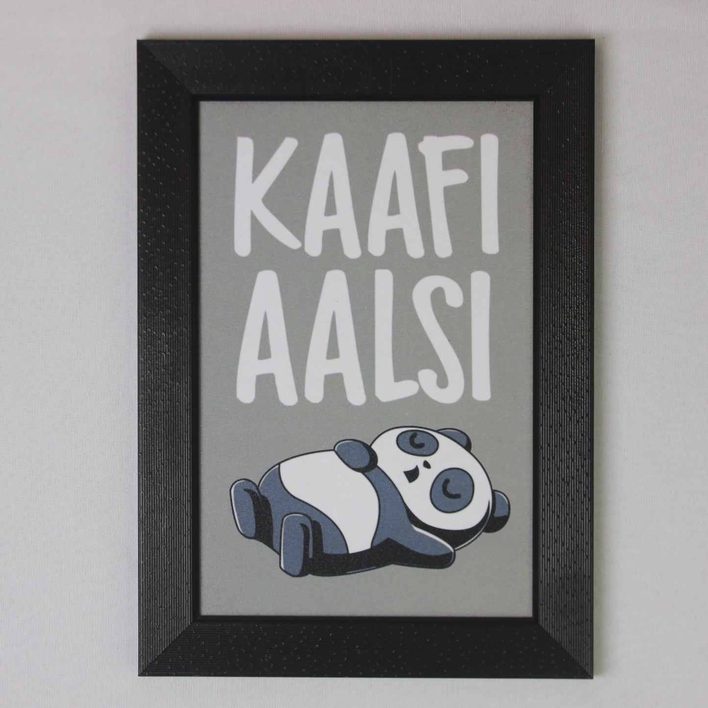 Kaafi Aalsi – Lazy Panda Wall Frame