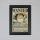Monkey D. Luffy “Wanted” Poster – Framed Anime Wall Art