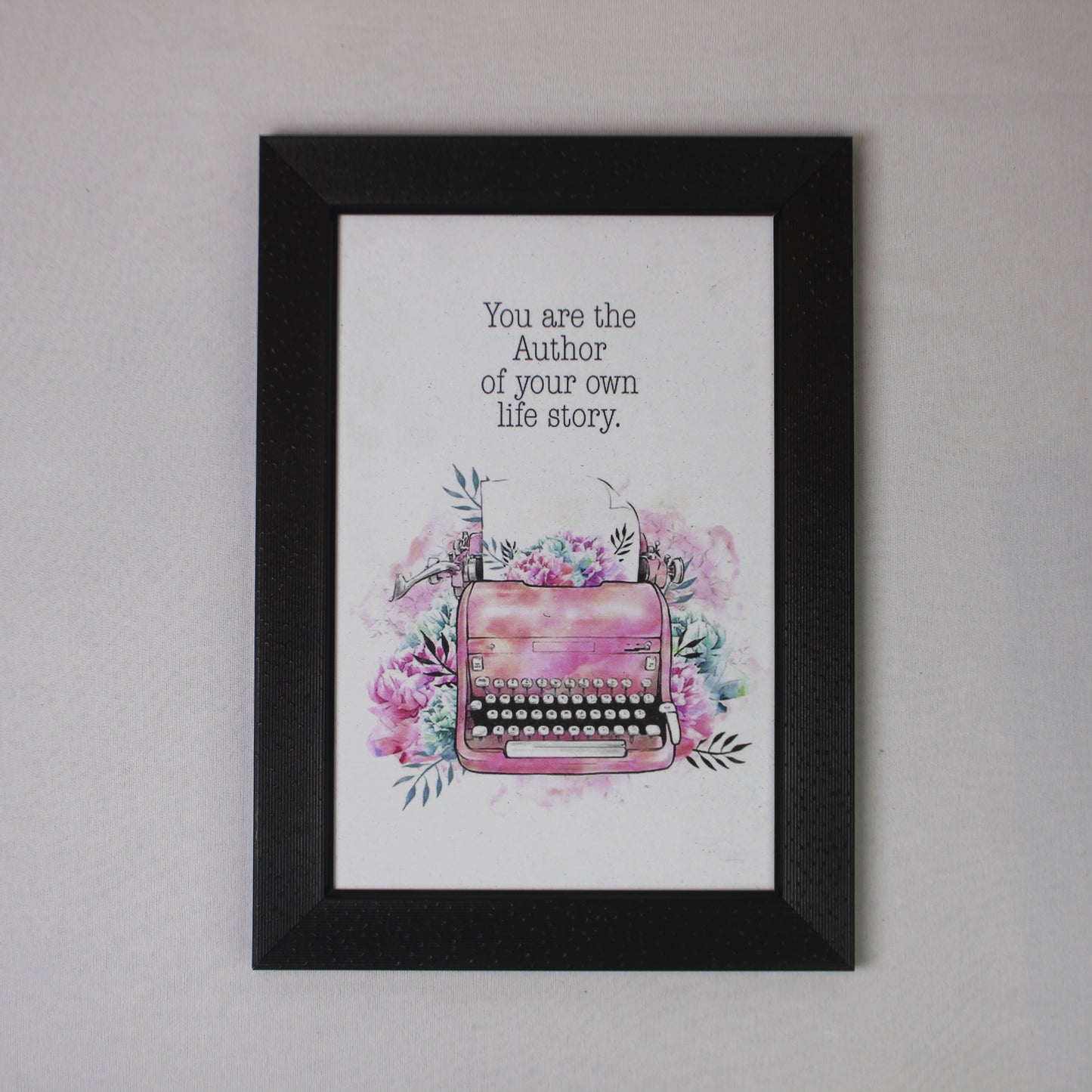 “Author of Your Own Life” Motivational Wall Frame