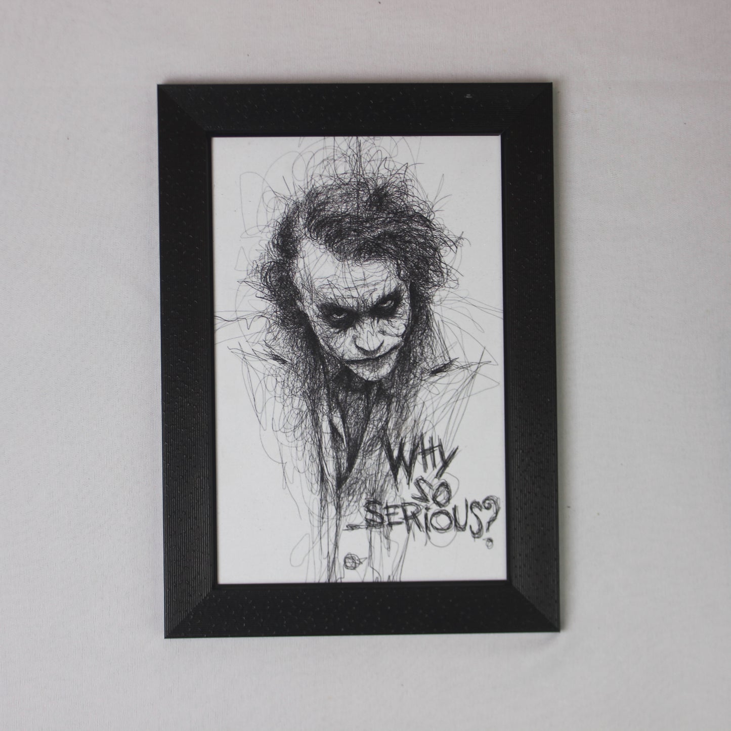 Why So Serious – Joker Sketch Wall Art