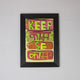 “Keep Calm Se Kaam” Funny Hindi Quote Wall Frame
